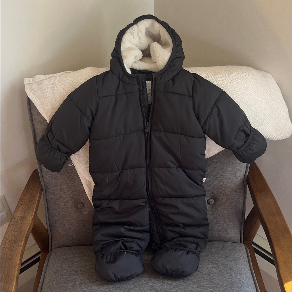 Black Gap Hooded Baby Snowsuit